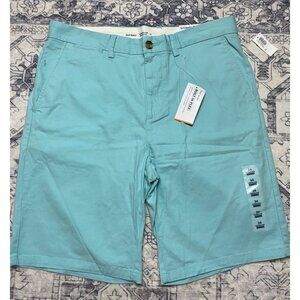 Old Navy Mens Ultimate Slim Built-In Flex Shorts Size 34 Aqua Blue 10" Inseam